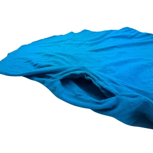 Time And Tru Tank Dress Womens 3XL Teal Blue Button Detail Scoop Neck Knit Dress - Picture 7 of 10